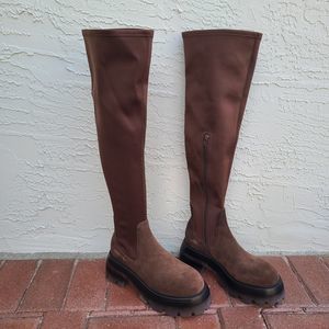 Jeffrey Campbell Brown Over the Knee Boots